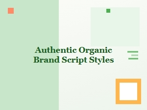 Authentic Organic Handwritten Brand Scripts
