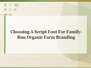 Crafting Farmstead Heritage with a Script Font